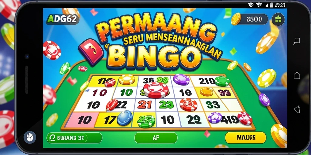 Menampilkan gameplay seru Bingo di ADG62 dengan teman-teman.