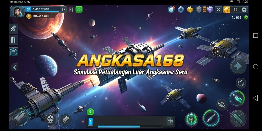Tampilan gameplay menarik dari ANGKASA168 saat menjelajahi luar angkasa.