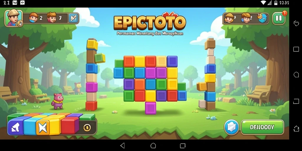 Screenshot EPICTOTO menampilkan gameplay Puzzle yang seru dan menantang.