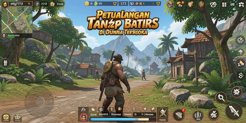 Tampilan menarik dari gameplay Open World di HQ777