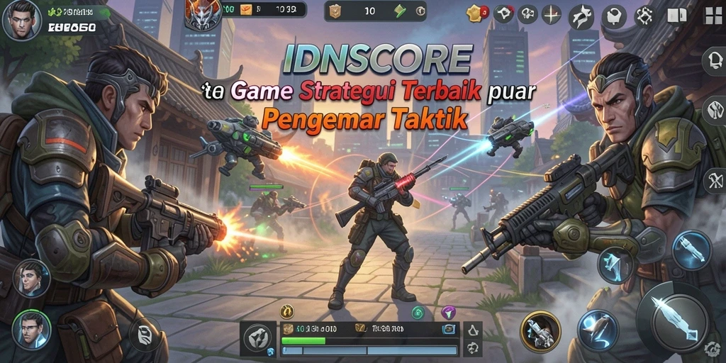 Tangkapan layar menampilkan intensitas gameplay strategi IDNSCORE.