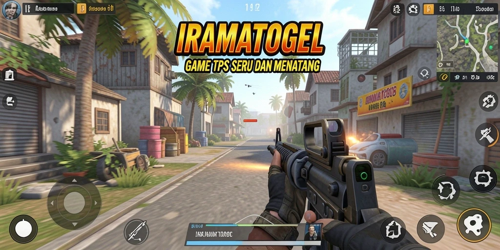 Tangkapan layar menunjukkan aksi seru dalam gameplay TPS IRAMATOGEL.