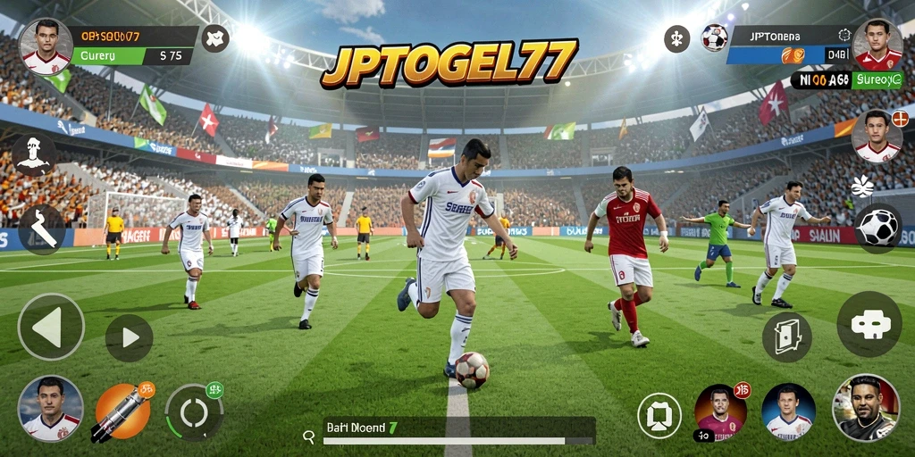 Tampilan gameplay seru dalam aplikasi olahraga JPTOGEL77.