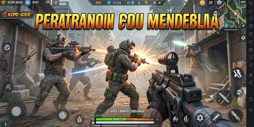 Gameplay KKRP yang menegangkan dengan aksi FPS yang intens.