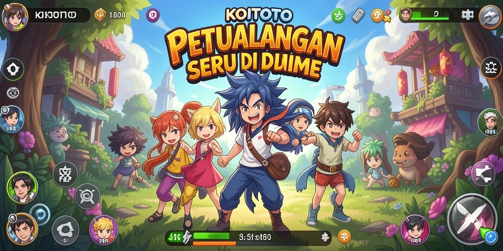 Gameplay seru dengan karakter Anime yang ikonik dan penuh warna.