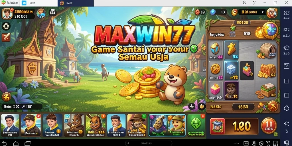 Tampilan gameplay MAXWIN77 yang menghibur dan santai.