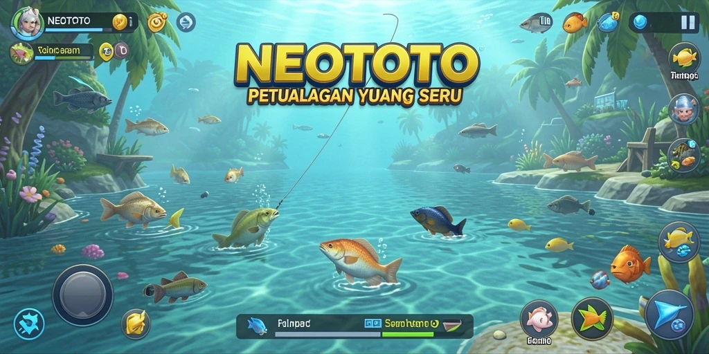 Screenshot NEOTOTO menampilkan aksi memancing yang seru dan grafis yang menawan.