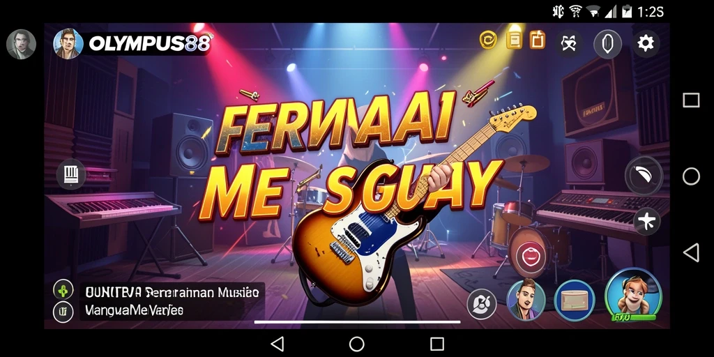 Tangkapan layar gameplay <strong>OLYMPUS88</strong> menampilkan interaksi seru dengan lagu-lagu.