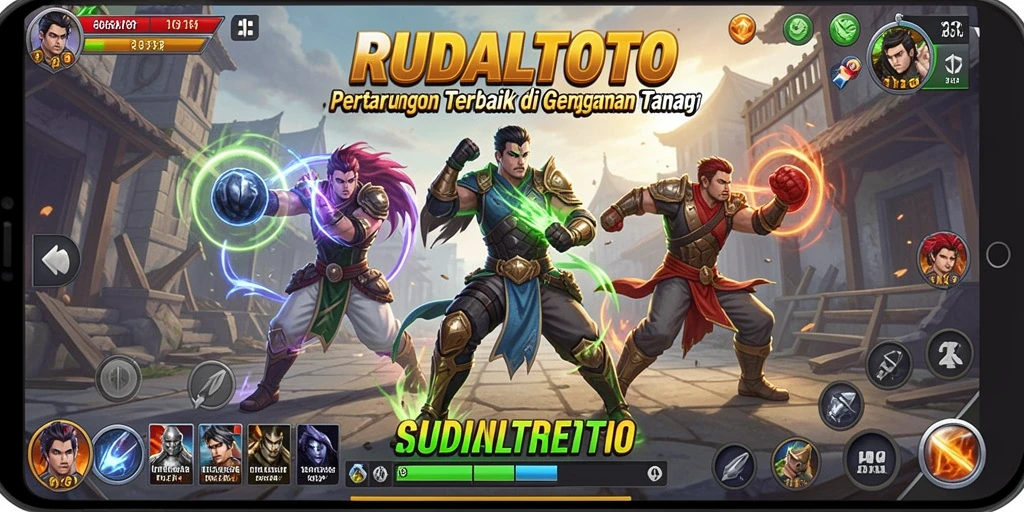 Screenshot gameplay RUDALTOTO menampilkan aksi pertarungan yang mendebarkan.