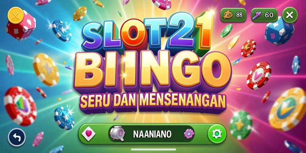 Tampilan gameplay seru di SLOT21 dengan suasana Bingo yang menegangkan.