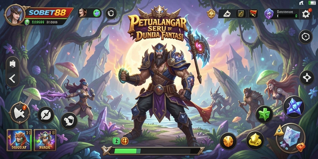 Screenshot menunjukkan aksi seru dalam gameplay RPG.