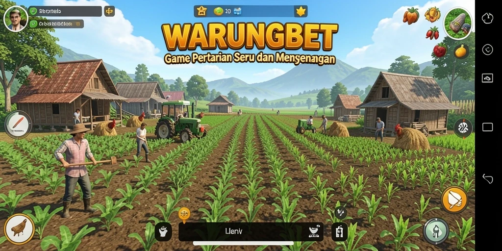 Tampilan gameplay menarik dari game pertanian WARUNGBET.